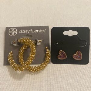 Daisy Fuentes Gold earring bundle